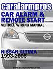Nissan Altima 1993 2006 Car Alarm Remote Auto Starter Install Guide