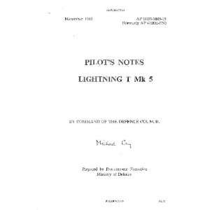   Electric Lighting T Mk.5 Aircraft Pilot Manual English Electric