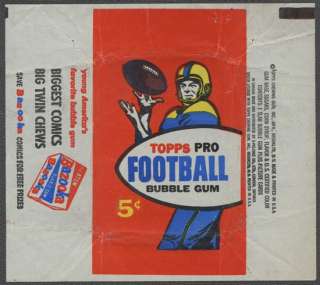 1957 Topps Football Wrapper (5 cents)  