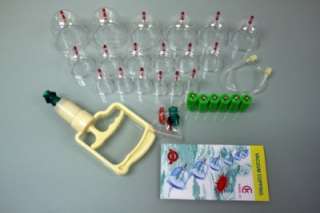 Brand New Acupuncture Pistol Hand Pump Cupping Set (18)  