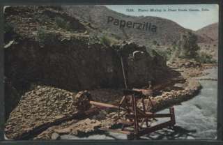 CO Clear Creek Canyon c1910 PLACER MINING Operation  