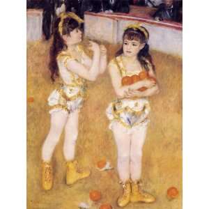 Oil Painting Acrobats at the Cirque Fernando Pierre Auguste Renoir H