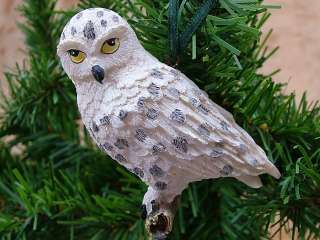 New Snowy Artic Owl Bird Animal Christmas Tree Ornament  