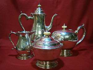   Large Antique Tea Set Hallmarked Treasure Sterling Silver  