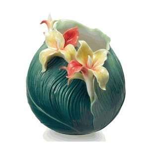   Brilliant Blooms Canna lily flower small vase 