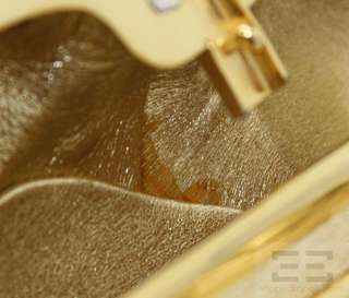   Leiber Gold Swarovski Crystal Sleeping Cat Minaudiere Clutch Handbag