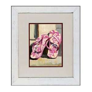  International Arts Pink Flip Flops Framed Artwork