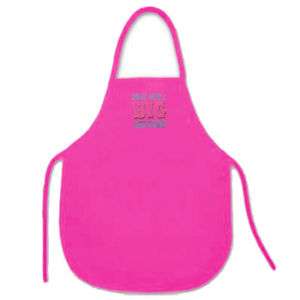 PERSONALIZED FREE Childs Apron Hot Pink Funny Saying  