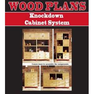  KNOCKDOWN CABINET WOODWORKING PAPER PLAN PW10073