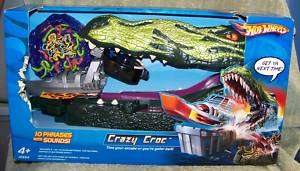 NEW~HOT WHEELS~CRAZY CROC PLAYSET~WITH SOUNDS~  