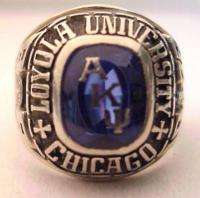 1978 Loyola University in Chicago 10K Mans Class Ring  