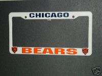 NFL License Plate Frame, (Plastic) Chicago Bears, NEW  