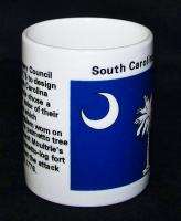 South Carolina State Flag Moon Tree Blue Coffee Mug Cup  