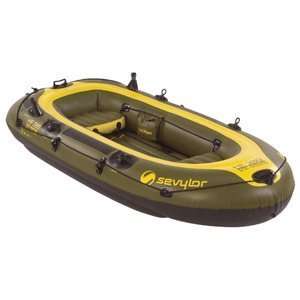 Sevylor Fish Hunter Inflatable 4 Person Boat  Sports 