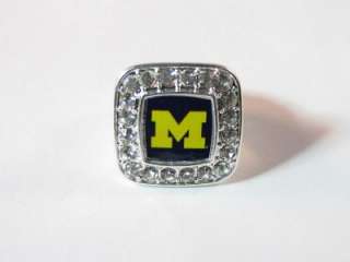 Michigan Wolverines Stretch Ring Jewelry UM  