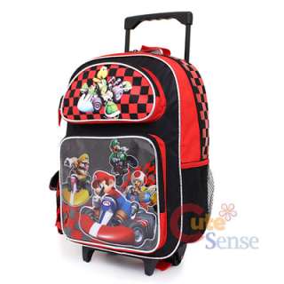 Super Mario Wii Kart School Roller Backpack Lunch Bag 2