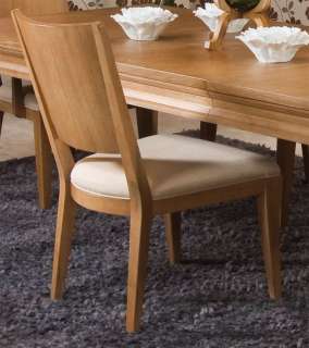 Light Oak/Cream Contemporary Dining Chairs (10)  