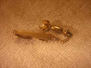 Vintage Hickok USA Faux Pearl Tack Pin & Tie Clip in 1  