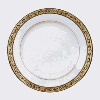  Studio Ten Paradise 10.625 Dinner Plate with Gold Band 