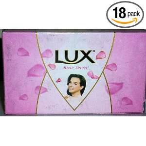 Lux Bar Soap Pink Rose Velvet & Almond Oil, 80 Gr / 2.8 Oz (Pack of 18 