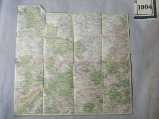 WWI 1904 ORIGINAL GERMAN ALLY MILITARY MAP   BALKANS  