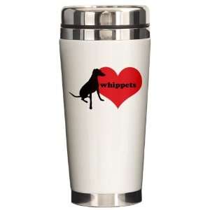  Whippet Love   Pets Ceramic Travel Mug by 