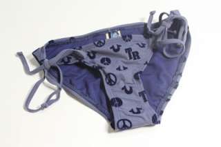 True Religion Bikini Swim Suit Swimwear Bottom Purple NEW  