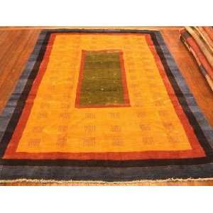  7x12 Hand Knotted Gabbeh Persian Rug   120x75