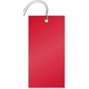 Red Tyvek Shipping Tags (with pre attached wires) Colored 