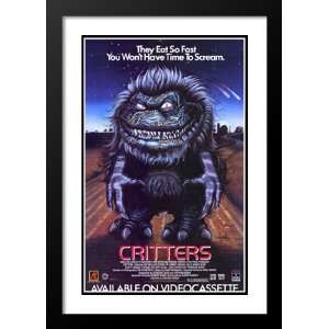  Critters 32x45 Framed and Double Matted Movie Poster 