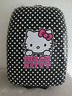 HELLO KITTY Roller Suitcase Luggage Black w/ White Polka Dots NEW WITH 