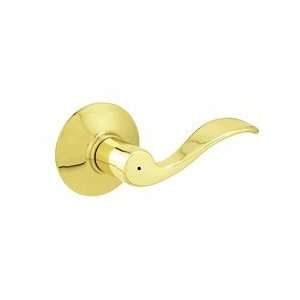  Schlage F40 605 Bright Brass Privacy Accent Style Lever 