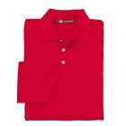   Mens Button Down Striped Jacquard Polo Shirt, RED / NAVY, XXXXX Large