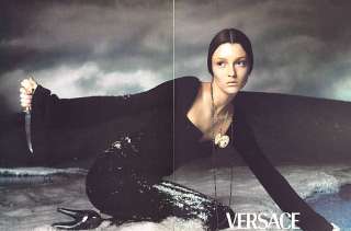 1998 Versace Steven Meisel Maggie Rizer 7pg magazine ad  