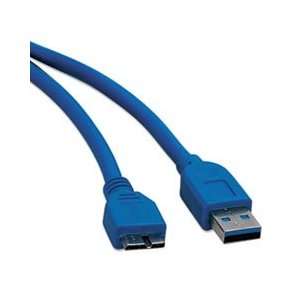  USB 3.0 Device Cable, A/BMicro, 3 ft., Blue