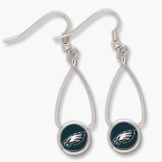    Philadelphia Eagles French Loop Dangle Earrings