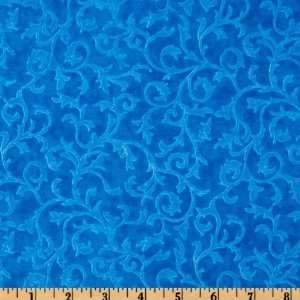 44 Wide Coraline Swirls Royal Fabric By The Yard Arts 