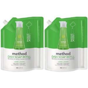 Method Pump Dish Soap Refill, Cucumber, 36 oz 2 ct (Quantity of 3)