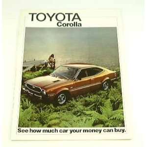 1975 75 Toyota COROLLA BROCHURE Hardtop Deluxe SR5 