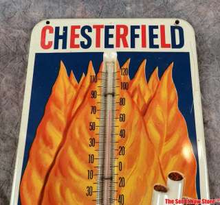 Vintage CHESTERFIELD KING CIGARETTES Advertising Tin Sign Ad 