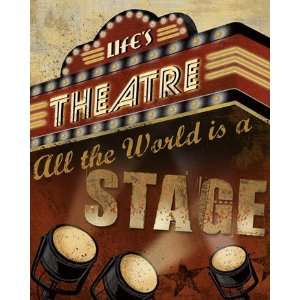  Lifes Theatre   Poster by Conrad Knutsen (22x28)