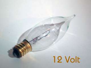 12V Chandelier Light Bulb Candelabra E12 Base 7 Watt  