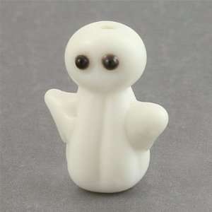  20mm White Ghost Glass Beads Arts, Crafts & Sewing