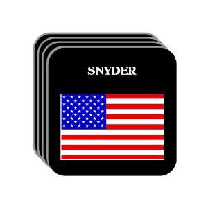  US Flag   Snyder, Texas (TX) Set of 4 Mini Mousepad 
