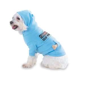  DEAF PRIDE Hooded (Hoody) T Shirt with pocket for your Dog or Cat 