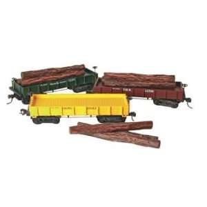   (Model Power)   Wood Vintage PRR 1860 Log HO (Trains) Toys & Games
