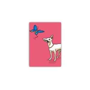   Card  5x7   Chihuahua & Butterfly (Blank)