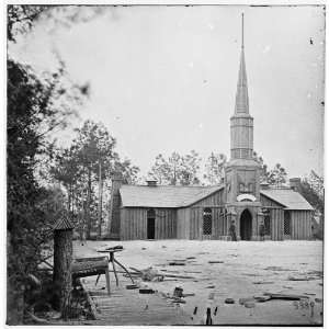  Civil War Reprint Petersburg, Virginia. Church built by 