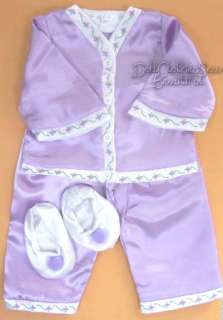 DOLL CLOTHES fits American Girl Pajamas & Slippers CUTE  