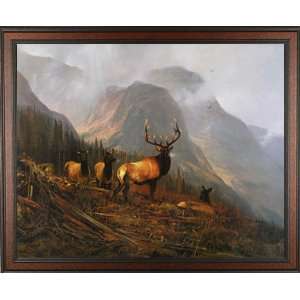  Elk Michael Coleman Bull Gallery Quality Framed Print Pictures 